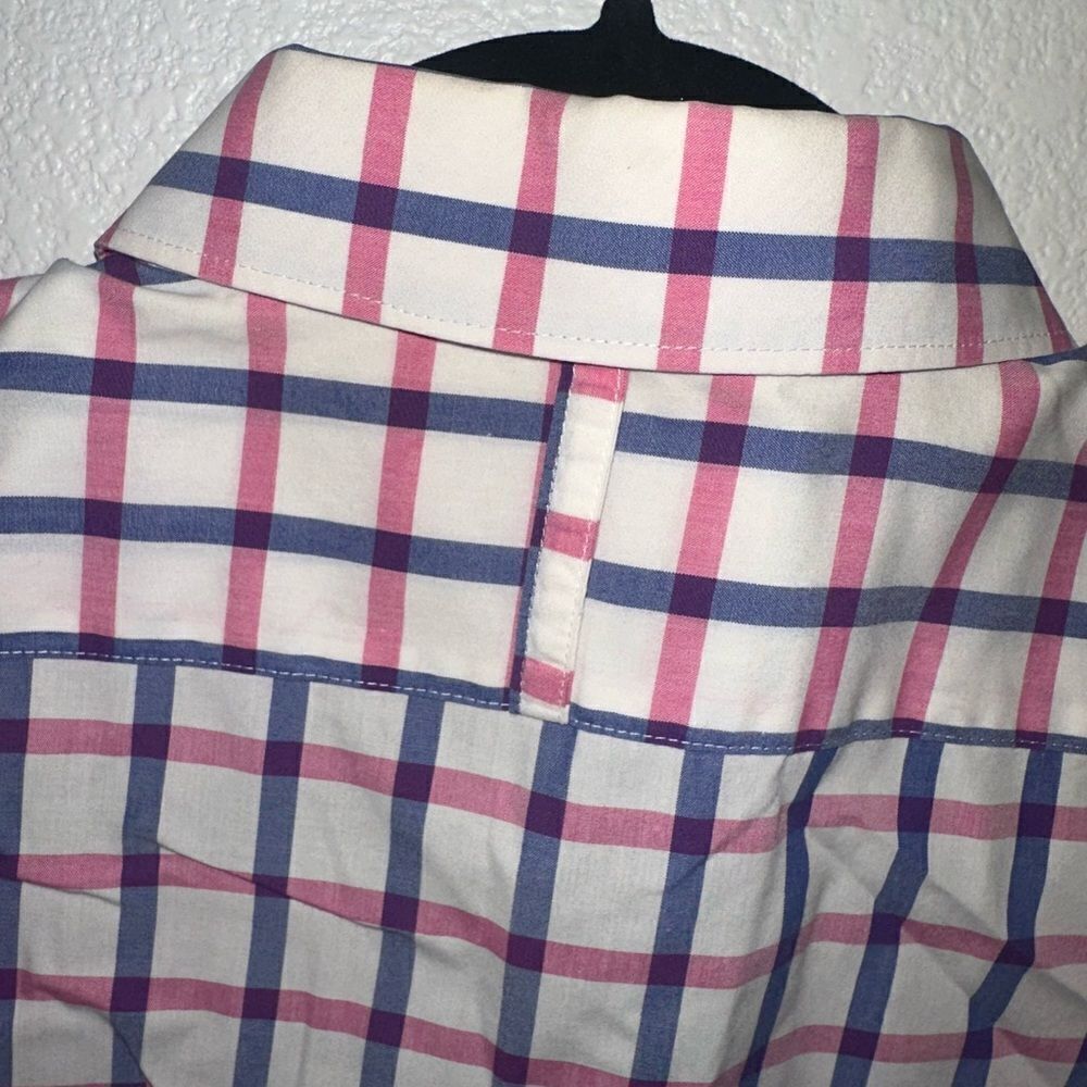 Express Men’s Pink & Blue Dress Shirt - Picture 6 of 8